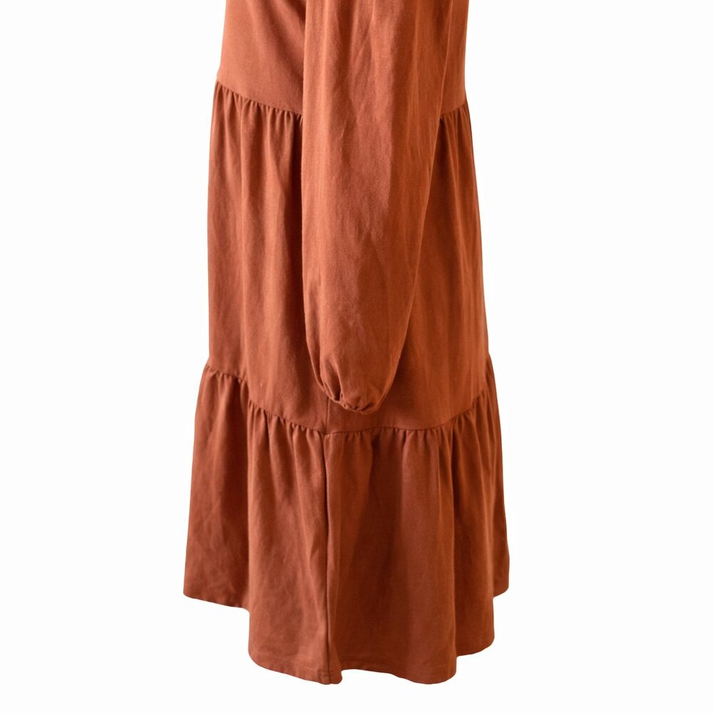 🤎 NWT GAP Terracotta Long Sleeve Dress | Size XS - Picture 6 of 8